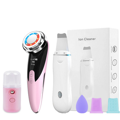 Ultrazvučni piling kože Uređaj za podizanje lica Vibraciona lopatica za lice Uklanjanje mitisera Terapija LED svjetlom Mezoterapija Masažer za lice