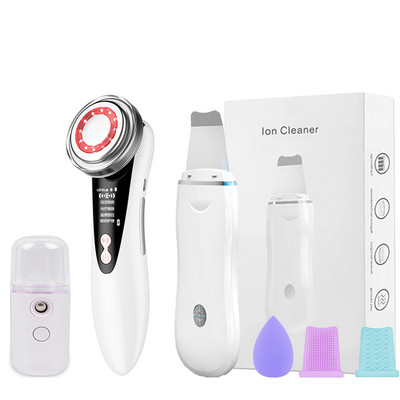 Ultrazvučni piling kože Uređaj za podizanje lica Vibraciona lopatica za lice Uklanjanje mitisera Terapija LED svjetlom Mezoterapija Masažer za lice