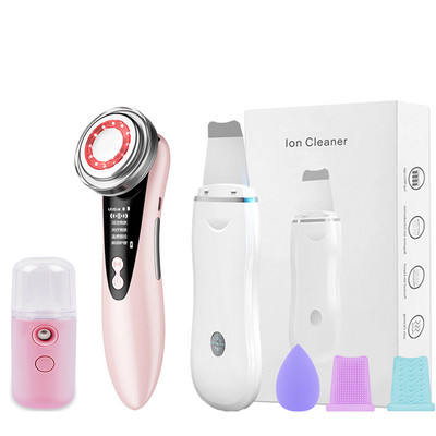 Ultrazvučni piling kože Uređaj za podizanje lica Vibraciona lopatica za lice Uklanjanje mitisera Terapija LED svjetlom Mezoterapija Masažer za lice