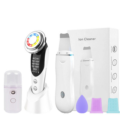 Ultrazvučni piling kože Uređaj za podizanje lica Vibraciona lopatica za lice Uklanjanje mitisera Terapija LED svjetlom Mezoterapija Masažer za lice