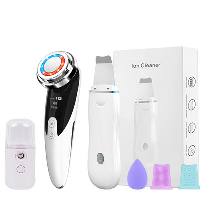 Ultrazvučni piling kože Uređaj za podizanje lica Vibraciona lopatica za lice Uklanjanje mitisera Terapija LED svjetlom Mezoterapija Masažer za lice