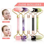 Masažer za mršavljenje lica Roller Quartz Jade Prirodni Roller masažer za masažu lica Alat za uklanjanje bora za podizanje kože lica