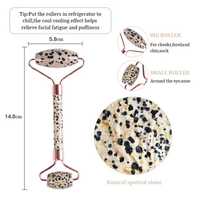 Masažer za mršavljenje lica Roller Quartz Jade Prirodni Roller masažer za masažu lica Alat za uklanjanje bora za podizanje kože lica