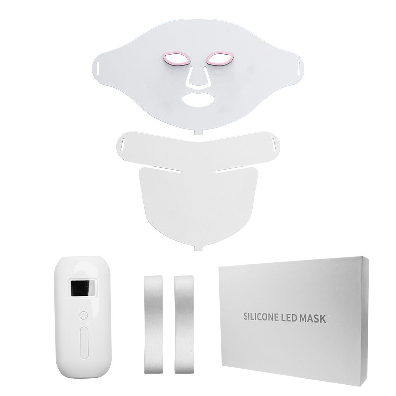 Silikonska LED maska za lice 7 boja Svjetlosna fototerapija Pomlađivanje kože protiv akni Izbjeljivanje Uklanjanje bora Alati za njegu kože lica