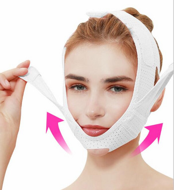 Αναπνεύσιμος V Face Cheek Lift Up Band Face Thin Mask Reduce Double Chin Shaping Bandage Αντιρυτιδικός Επίδεσμος Προσώπου