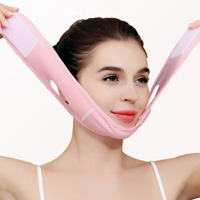 Traka za mršavljenje lica Reduce Podizanje duple brade V Naljepnice za lice Anti bandage za traku za lice Pojas Maska za podizanje Ovalna maska za lice