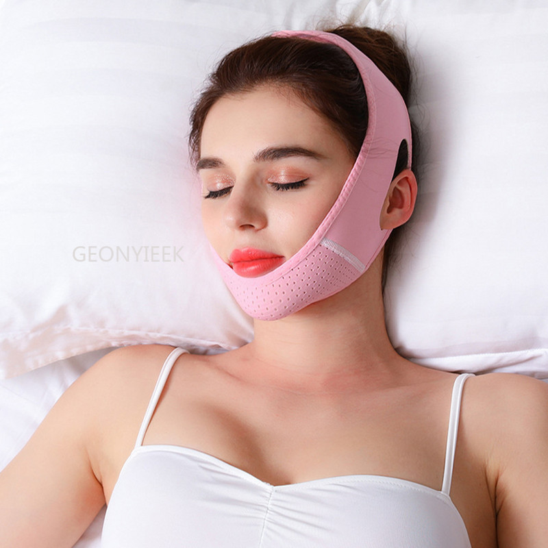 Traka za mršavljenje lica Reduce Podizanje duple brade V Naljepnice za lice Anti bandage za traku za lice Pojas Maska za podizanje Ovalna maska za lice