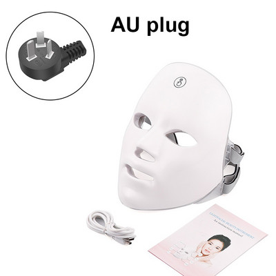 Anti Acne 7 Colors LED fényterápiás arcmaszk Foton ránctalanítás Bőrfiatalító és fehérítő arcbőrápoló eszközök
