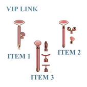 VIP LINK FOR Dropshipping Electric Jade Roller Energy Beauty Bar Vibráló Természetes Rózsakvarc Arc Lifting Öregedésgátló Masszírozó