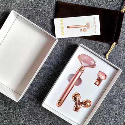 VIP LINK FOR Dropshipping Electric Jade Roller Energy Beauty Bar Vibráló Természetes Rózsakvarc Arc Lifting Öregedésgátló Masszírozó