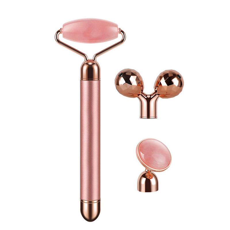 VIP LINK FOR Dropshipping Electric Jade Roller Energy Beauty Bar Vibráló Természetes Rózsakvarc Arc Lifting Öregedésgátló Masszírozó