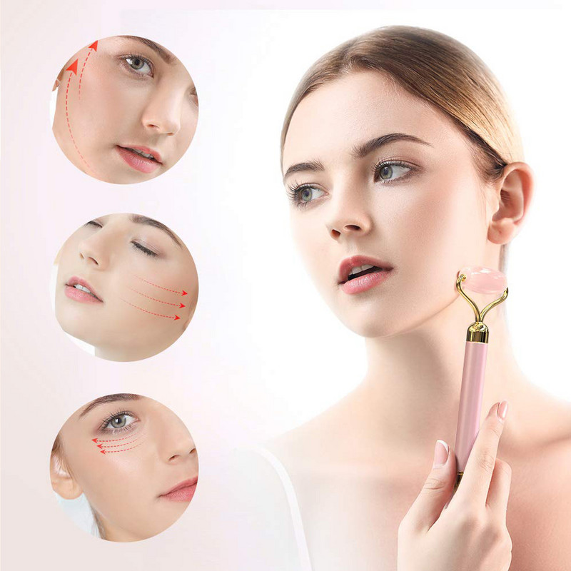 VIP LINK FOR Dropshipping Electric Jade Roller Energy Beauty Bar Vibráló Természetes Rózsakvarc Arc Lifting Öregedésgátló Masszírozó
