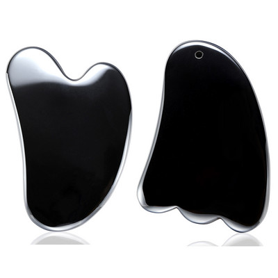 Valjak od žada za masažu lica Gua Sha set Valjak za uljepšavanje lica Alat za njegu kože Terahertz energetski kameni masažer Lice Oko Vrat Guasha