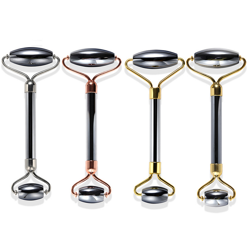 Valjak od žada za masažu lica Gua Sha set Valjak za uljepšavanje lica Alat za njegu kože Terahertz energetski kameni masažer Lice Oko Vrat Guasha