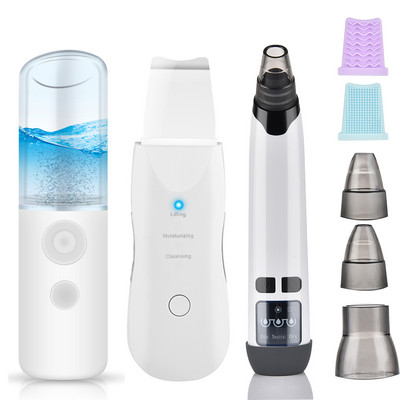 Ultrahangos bőrradír vibrációs arc spatula mitesszer eltávolító arcradír lapát Tiszta kavitációs peeling arc lifting