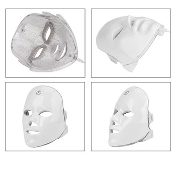 Μάσκα προσώπου LED 7 χρωμάτων φωτονοθεραπεία κατά της ακμής αφαίρεση ρυτίδων Αναζωογόνηση δέρματος Tighten Beauty Machine Εργαλεία περιποίησης προσώπου