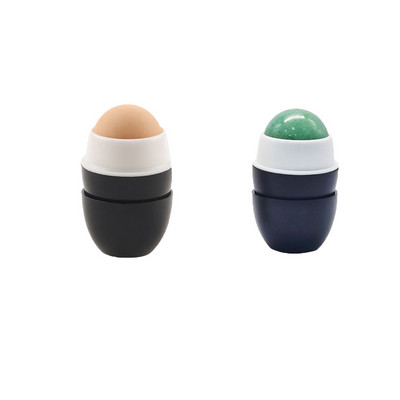 TCMHEALTH 2 kom Valjak za masažu lica Valjak od prirodnog žada Valjak za masažu s ledom od vulkanskog kamena Valjak za lice koji upija ulje Njega kože