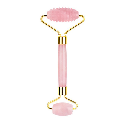 Rožinio kvarco nefrito akių kaukė Veido masažuoklis voleliu guašo grandiklis Natūralaus akmens nefrito volelis guašos lenta veido kaukė veido masažuoklis