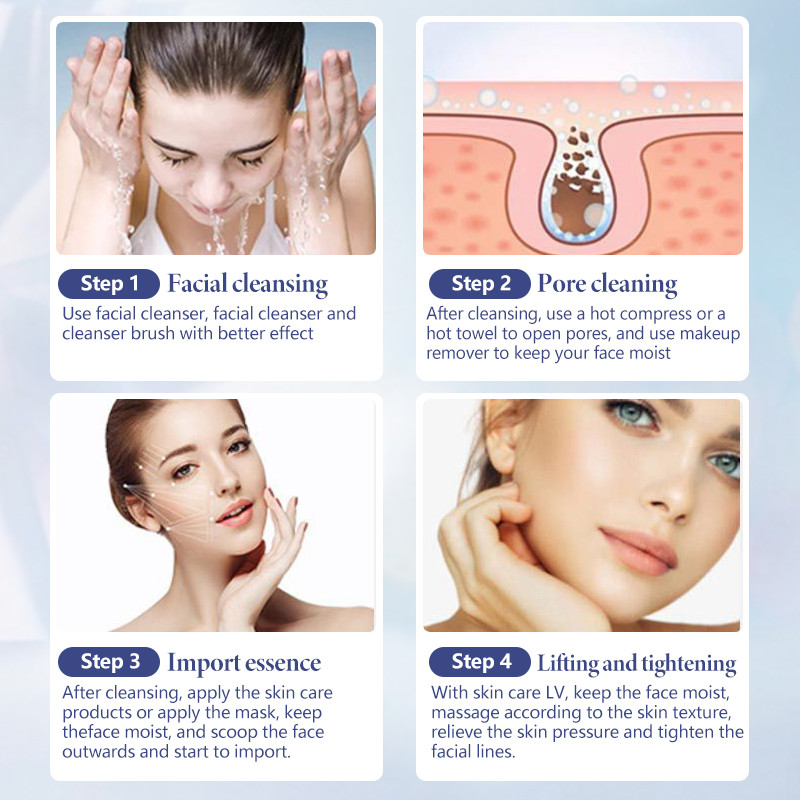 Ultrahangos bőrradír mély arctisztító gép eltávolítása Arcmasszírozó Ultrahangos peeling Clean Tone Lift LW006