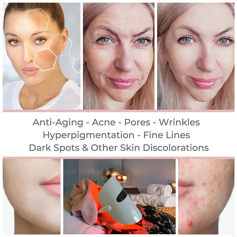 2022 Legnépszerűbb termék Beauty Light Therapy Mask 3 színű maszk Manual Touch Anti-Aging Spa Essence importált foton bőr női