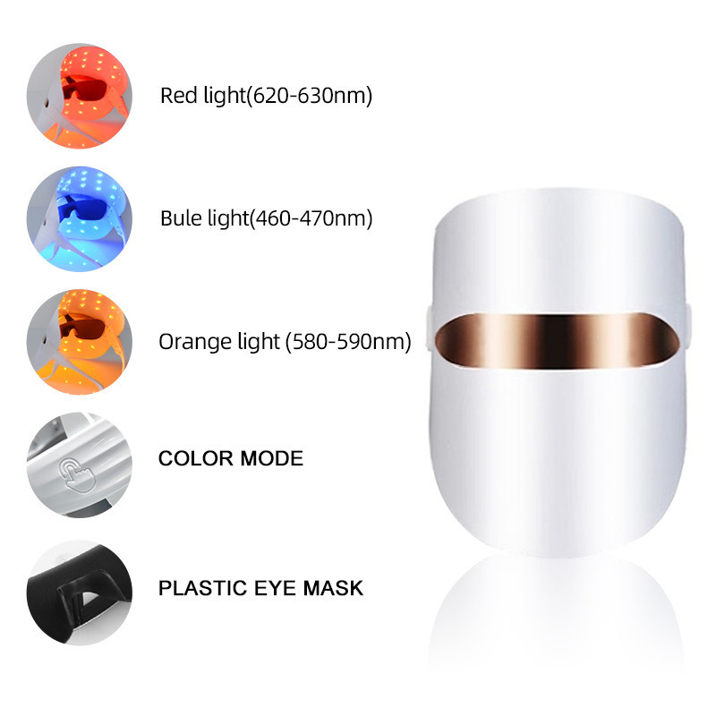 2022 Legnépszerűbb termék Beauty Light Therapy Mask 3 színű maszk Manual Touch Anti-Aging Spa Essence importált foton bőr női