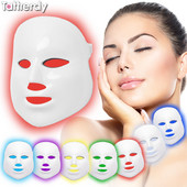 mașină de ridicare a măștilor faciale cu led 7 culori albastru roșu terapie cu lumină mască cu led terapie cu fotoni de frumusețe mască facială dispozitiv de întinerire a pielii
