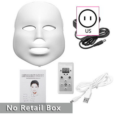 mașină de ridicare a măștilor faciale cu led 7 culori albastru roșu terapie cu lumină mască cu led terapie cu fotoni de frumusețe mască facială dispozitiv de întinerire a pielii