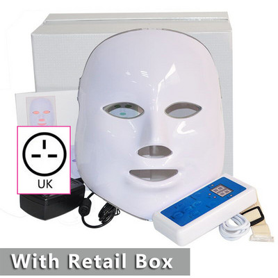 mașină de ridicare a măștilor faciale cu led 7 culori albastru roșu terapie cu lumină mască cu led terapie cu fotoni de frumusețe mască facială dispozitiv de întinerire a pielii