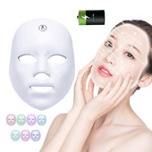 Bežična LED maska za lice u 7 boja Photon Light Tretman akni Učvršćivanje kože Lifting Maska za ljepotu Uređaj za uklanjanje bora protiv starenja