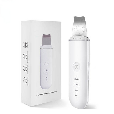 Ultrahangos bőrradír vibrációs arc spatula mitesszer eltávolító arcradír lapát Tiszta kavitációs peeling arc lifting
