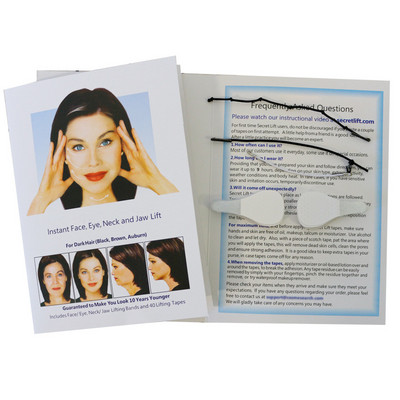 40PCS Secret Face Lift Tape Невидими стикери за лице Neck Eye The New Stealth Face Stick Eye Stick Fox Eyes to Fish Tail