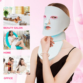 2022 Hot 7 Color Led Photon Fényterápiás gépek Otthoni használatra Arc Arc Beauty Anti Agning Szilikon Maszk nyakkal Bőrápoláshoz