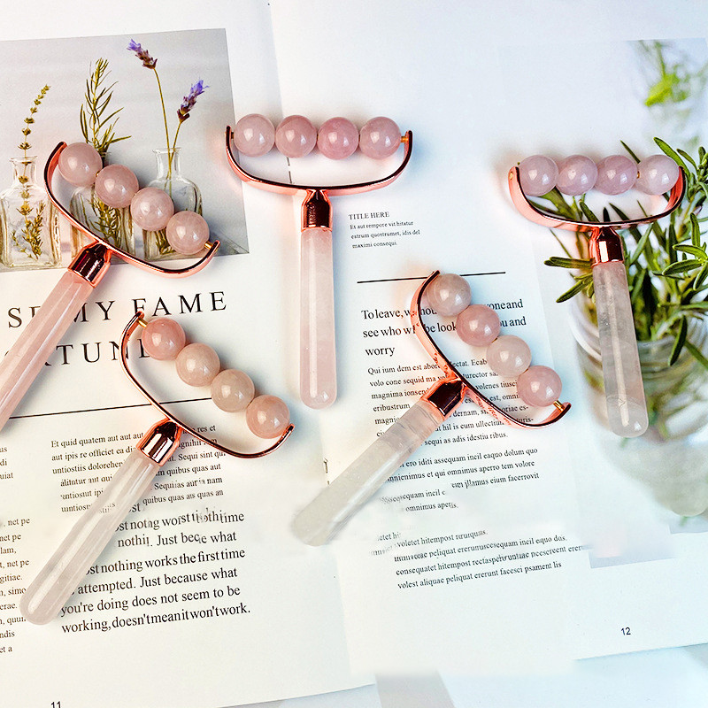 Valjak od žada za lice Masažer za vrat, kožu i oči Valjak za tretman očiju Smanjenje bora protiv starenja Prirodna kristalna ljepota Valjak za lice od žada