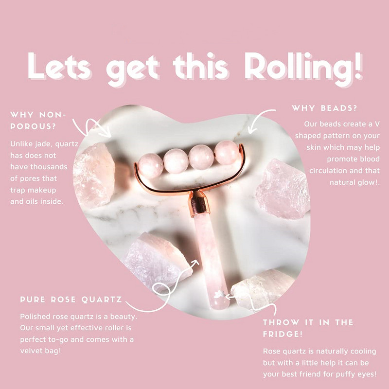 Valjak od žada za lice Masažer za vrat, kožu i oči Valjak za tretman očiju Smanjenje bora protiv starenja Prirodna kristalna ljepota Valjak za lice od žada