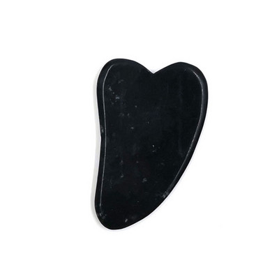 Natūralus masažuoklis veidui Guašo grandiklis veido masažuokliui Obsidian Jade Roller Guasha grandiklis veidui Microniddle voleliu