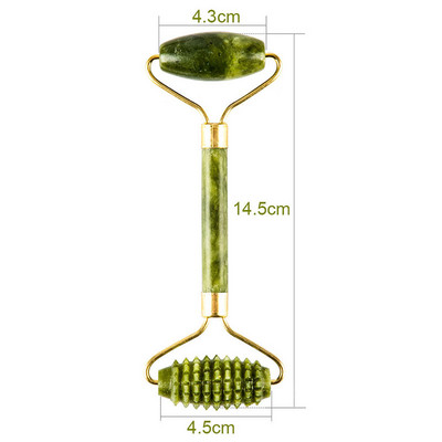Masažer Valjak od žada za lice Prirodni kamen od žada Prirodni strugač za lice Podizanje lica Gua Sha Valjak za masažu leđa za mršavljenje tijela