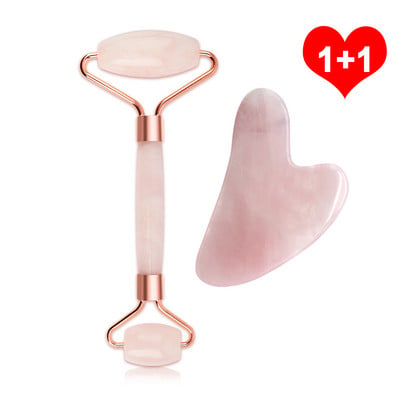 Guasha Fața Masaj pentru Fața Jad Roller Masaj Natural Gua Sha Scraper Unelte de frumusețe Facial Roller Jade Microniddle Massager