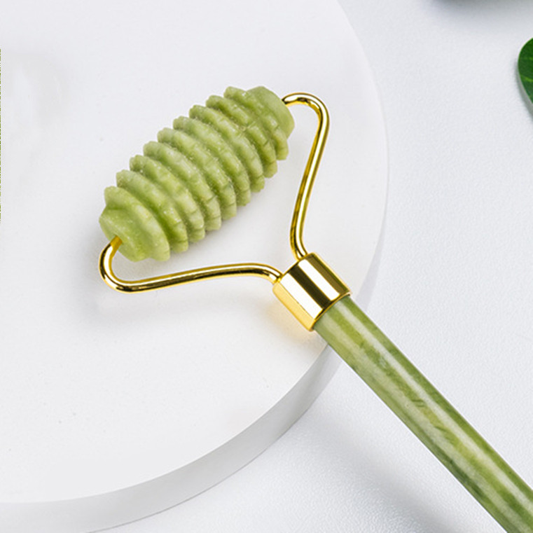 Valjak za lice Njega kože Masažer za lice Valjak od žada Masaža prirodnim kamenjem za lice Oči Gua Sha Fade Wrinkles Lifting Beauty Alati