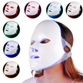 Svjetlosna fotonska terapija u 7 boja za ljepotu Dropshipping zatezanje kože protiv akni LED bežična punjiva maska za lice Home SPA