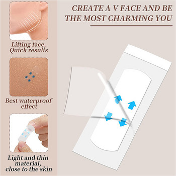 Face Lift Tape Stickers Lifting Instant Skin Neck Chin Slimming Double Patch Band Invisible Veye Tool Shaped Makeup Σύσφιξη