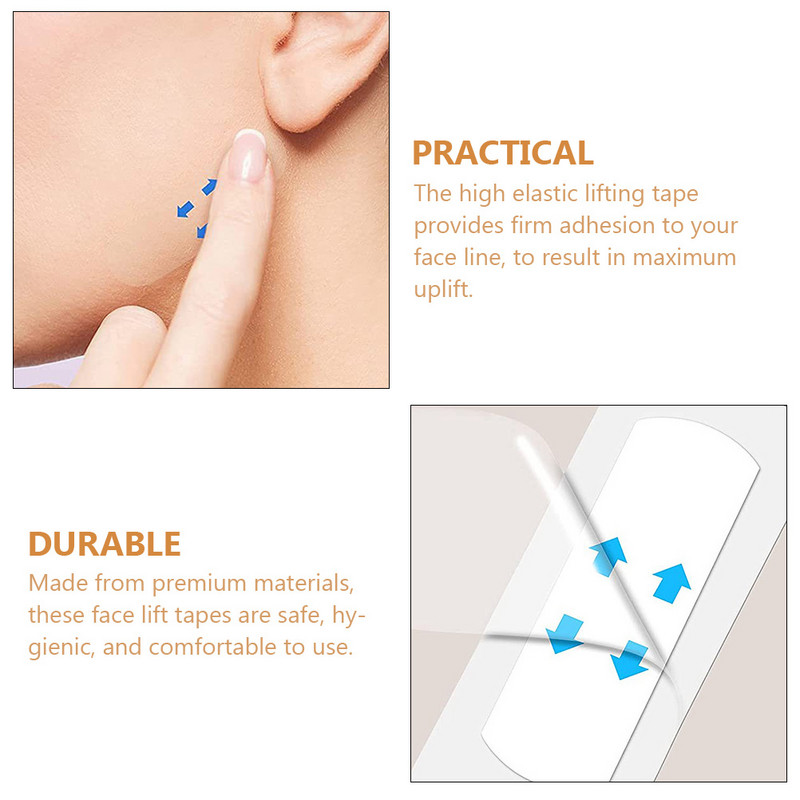 Face Lift Tape Stickers Lifting Instant Skin Neck Chin Slimming Double Patch Band Invisible Veye Tool Shaped Makeup Σύσφιξη