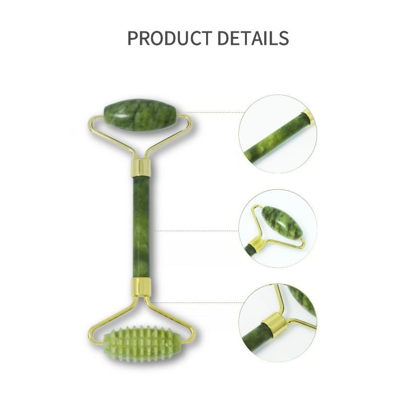 Valjak od prirodnog žada Gua Sha Massager Set alata za lice Set valjaka za gvaš struganje Njega kože lica Ljepota Zdravlje Alati za masažu