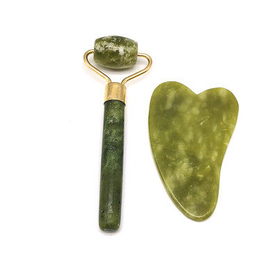 Face Lift karcsúsító öregedésgátló ráncok Jade roller Gua Sha kaparó masszázs eszköz Bőrápoló test Guasha méregtelenítő arcmasszírozó