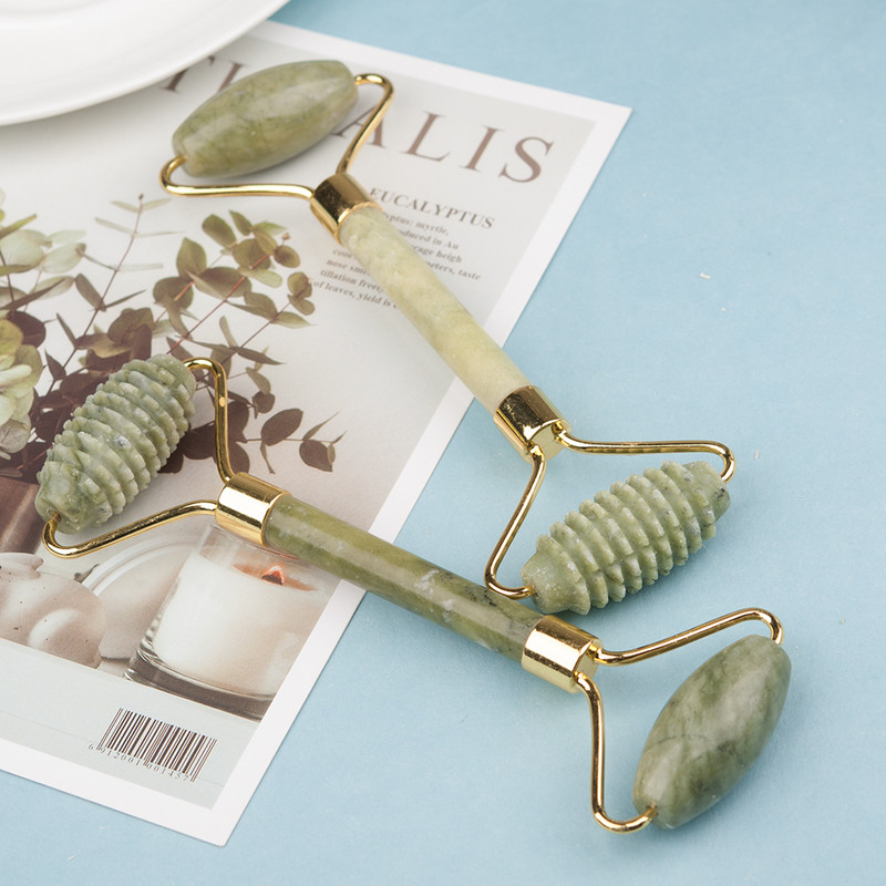 Face Lift karcsúsító öregedésgátló ráncok Jade roller Gua Sha kaparó masszázs eszköz Bőrápoló test Guasha méregtelenítő arcmasszírozó