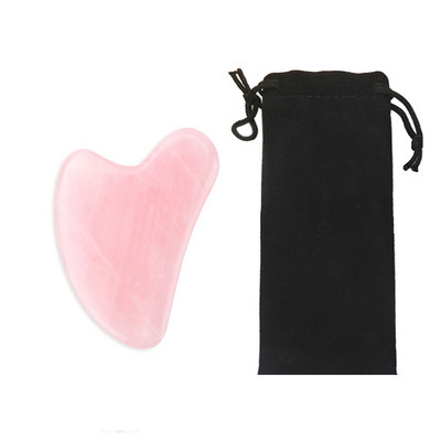 Arcmasszírozó Jade Roller Gua Sha készlet virágos gouache kaparóval az archoz Jade Stone arcmasszírozó görgő a nyak szemek testmasszírozójához