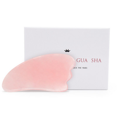 Arcmasszírozó Jade Roller Gua Sha készlet virágos gouache kaparóval az archoz Jade Stone arcmasszírozó görgő a nyak szemek testmasszírozójához