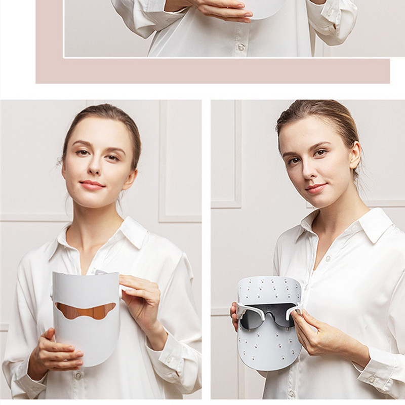 Facial LED Mask Beauty Skin Rejuvenation Photon Masque LED Facial Mask Therapy Anti Wrinkle Akne Tighten Skin Care Tool
