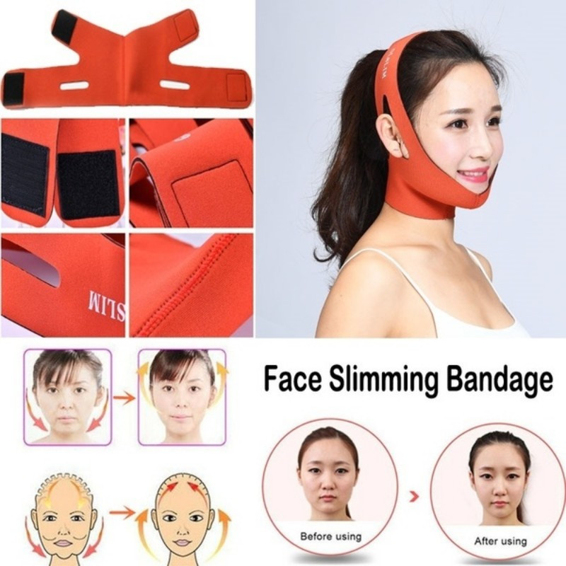 1kom V oblik tanki remen Maska za mršavljenje lica Zadebljano izdanje protiv bora Smanjenje duple brade Bandage Shaper Alati za njegu kože lica