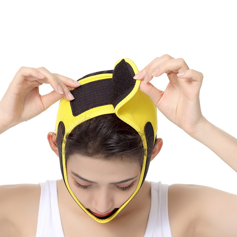 Zavoj za mršavljenje u 3 boje Zatezanje lica zatezanje duple brade Maseter Elastični zavoj V Maska za lice Zavoj za spavanje Alat za njegu kože lica