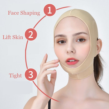 1PC Дамска маска за отслабване с V линия на лицето, колан, брадичка, буза, тънка повдигаща лента против бръчки, превръзка, инструменти за красота на лицето
